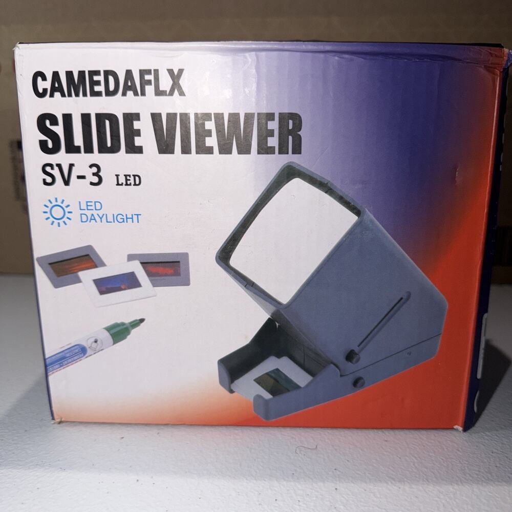 CAMEDAFLX SV-3 35Mm Slide & Film Viewer-Slide Viewer with 3X Magnification